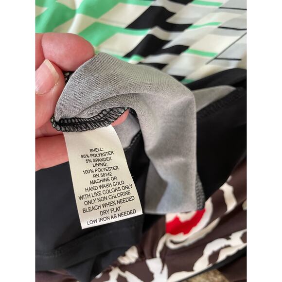 Nwot London Times Black and Green Sheath Dress High Next Knee Length size 8 - Picture 6 of 6